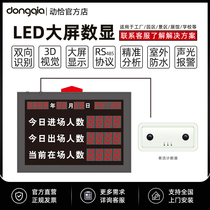 (LED display) passenger flow statistics passenger flow statistics camera 3D binocular counter factory Scenic Area Park