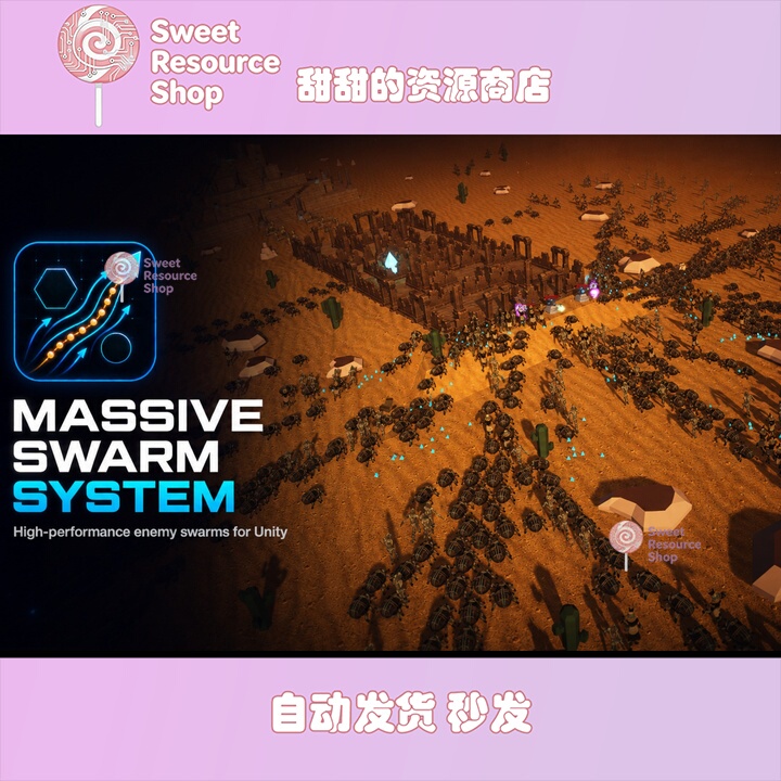 Unity Massive Swarm System 1.1 Package Update: Large-Scale Swarm System for Meat-Cutting Games Unity Massive Swarm System 1.1 Package Update: Large-Scale Swarm System for Meat-Cutting Games