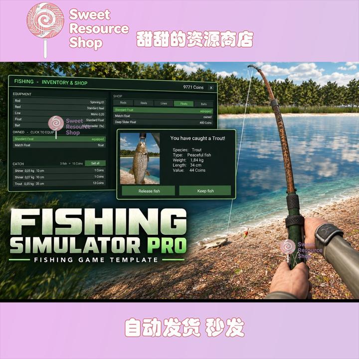 Unity Fishing Simulator Pro Fishing Game Template 1.0 Package Update