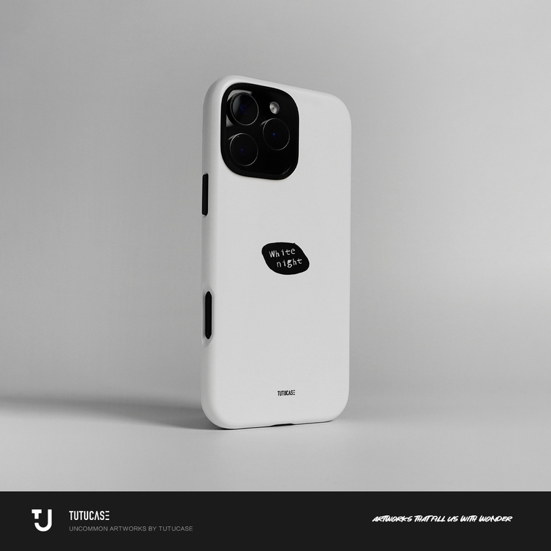 Tutucase｜Original Korean Imported Film-Style Frosted Two-In-One Phone Case Sleepless C064