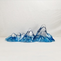 Transparent resin abstract sculpture hotel accessories model room entrance aisle creative Chinese rockery artwork