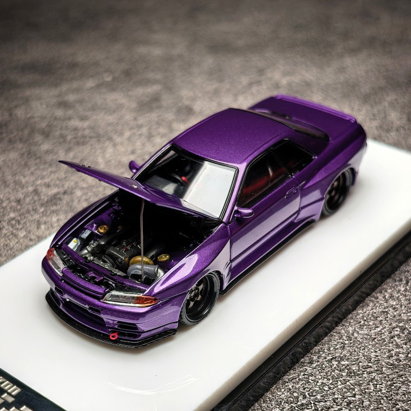 Fh 1:64 Nissan Skyline Gt-R R32 Ga Wide Body Modified Alloy Car Model