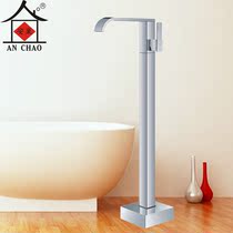 Bathtub faucet Floor-standing bathtub faucet Vertical square type Hot and cold