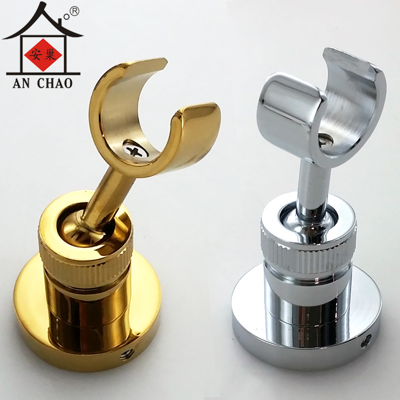 Shower head full copper-in-wall handheld shower head fixed seat rotary universal shower bracket Annest