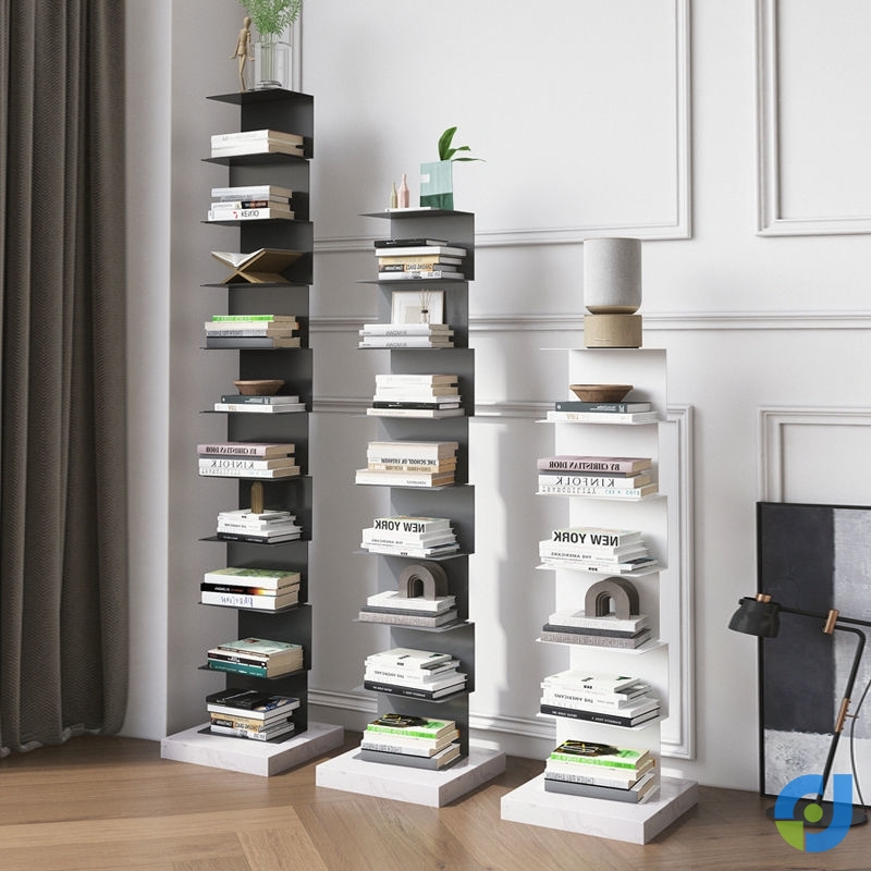 Invisible Bookshelf Corner Landing Home Bookcase Clip Slit Shelf Multilayer Living Room Leaning Against Wall Nordic Suspended