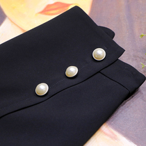  Spot elegant surprisingly beautiful surprisingly good to wear fashionable and simple pearl decoration three vinegar hip skirt