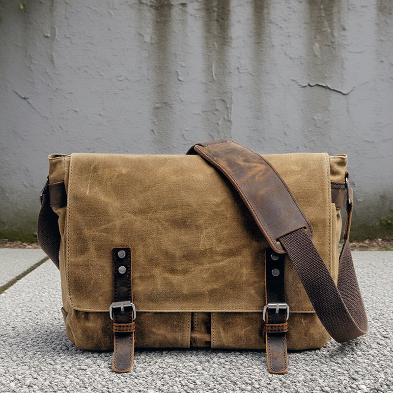 American Retro Trendy Men's Bag Waterproof Shoulder Bag Men's Crossbody Bag Computer Bag Casual Messenger Bag Crossbody Bag