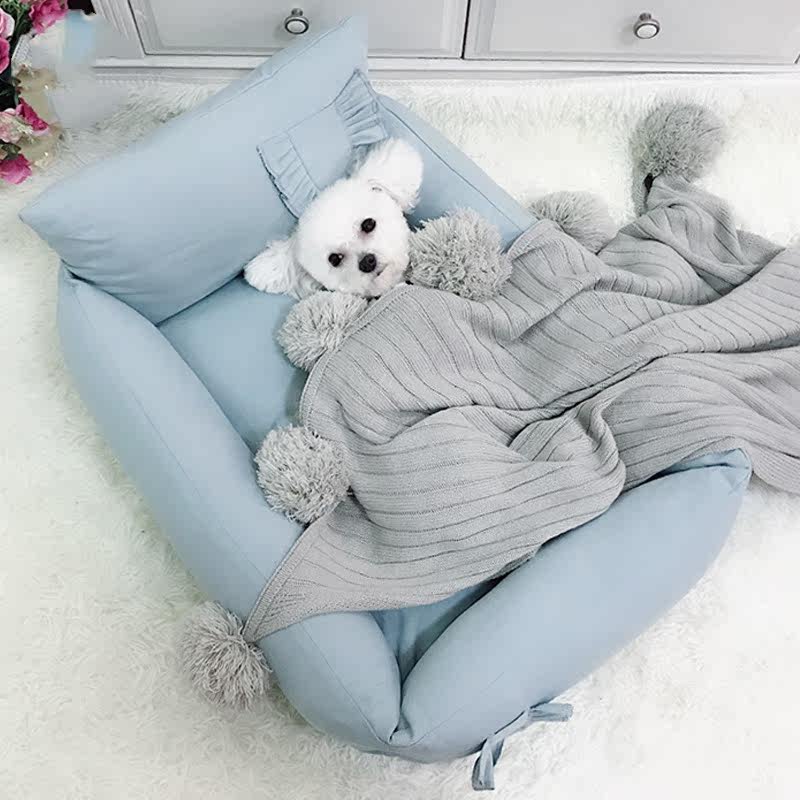 Cotton kennel pet kennel four seasons kennel removable and washable kennel small kennel large kennel bite-resistant kennel method dog kennel