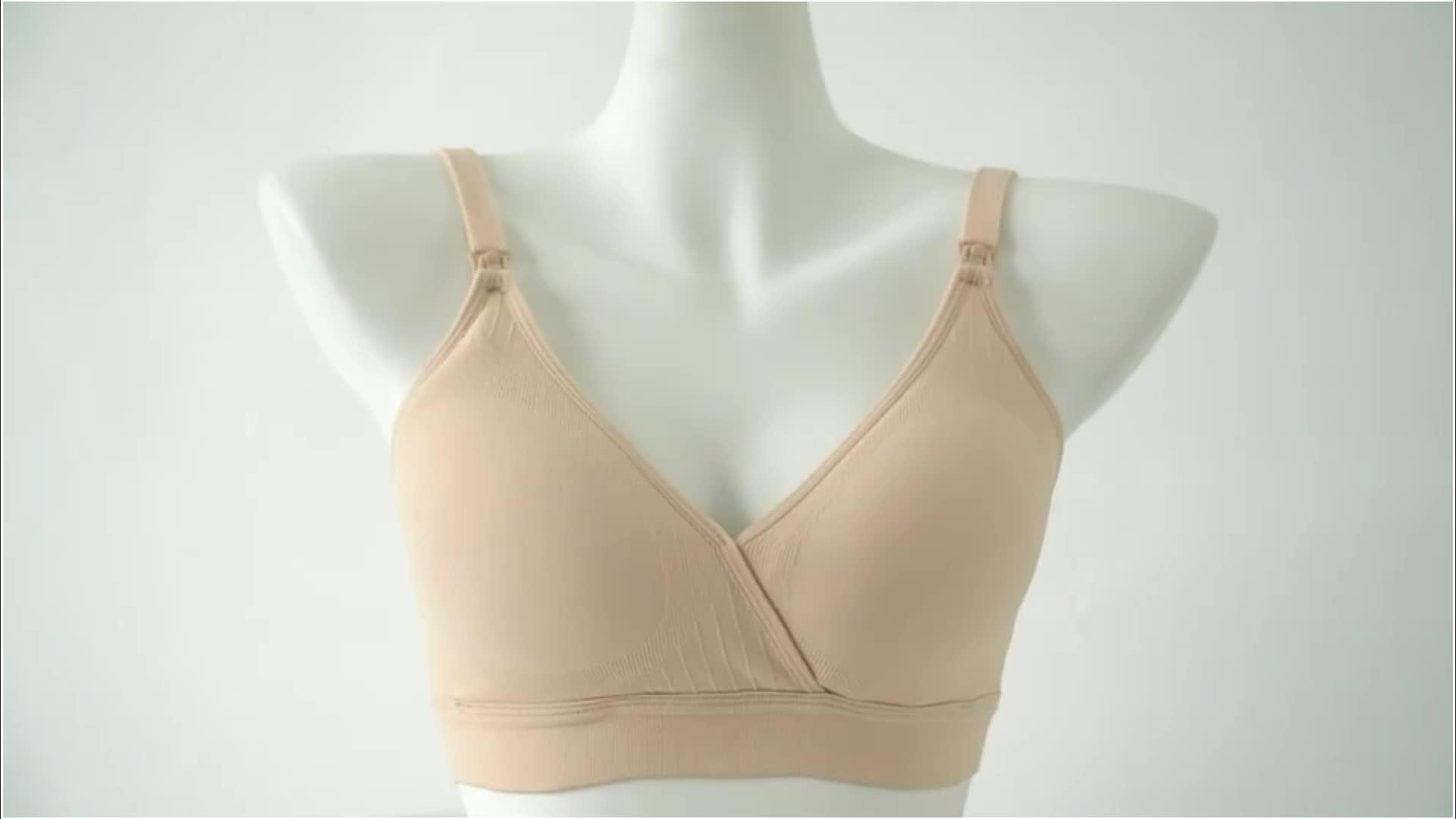 Maternity Bra And Panties Wireless Plain Maternity Nursing Bras Set