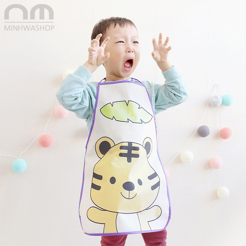 Children Apron Hood Dress Graffiti Drawing Clothes Kindergarten Fine Arts Painting Hand-painted Diyprinted dress graffiti Fill color