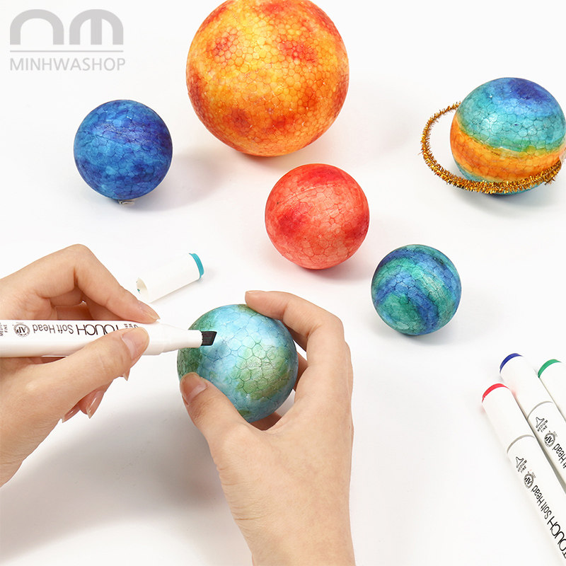 Creative foam ball white solid wedding flower plug - in - childcare kindergarten hand DIY material Poly longball