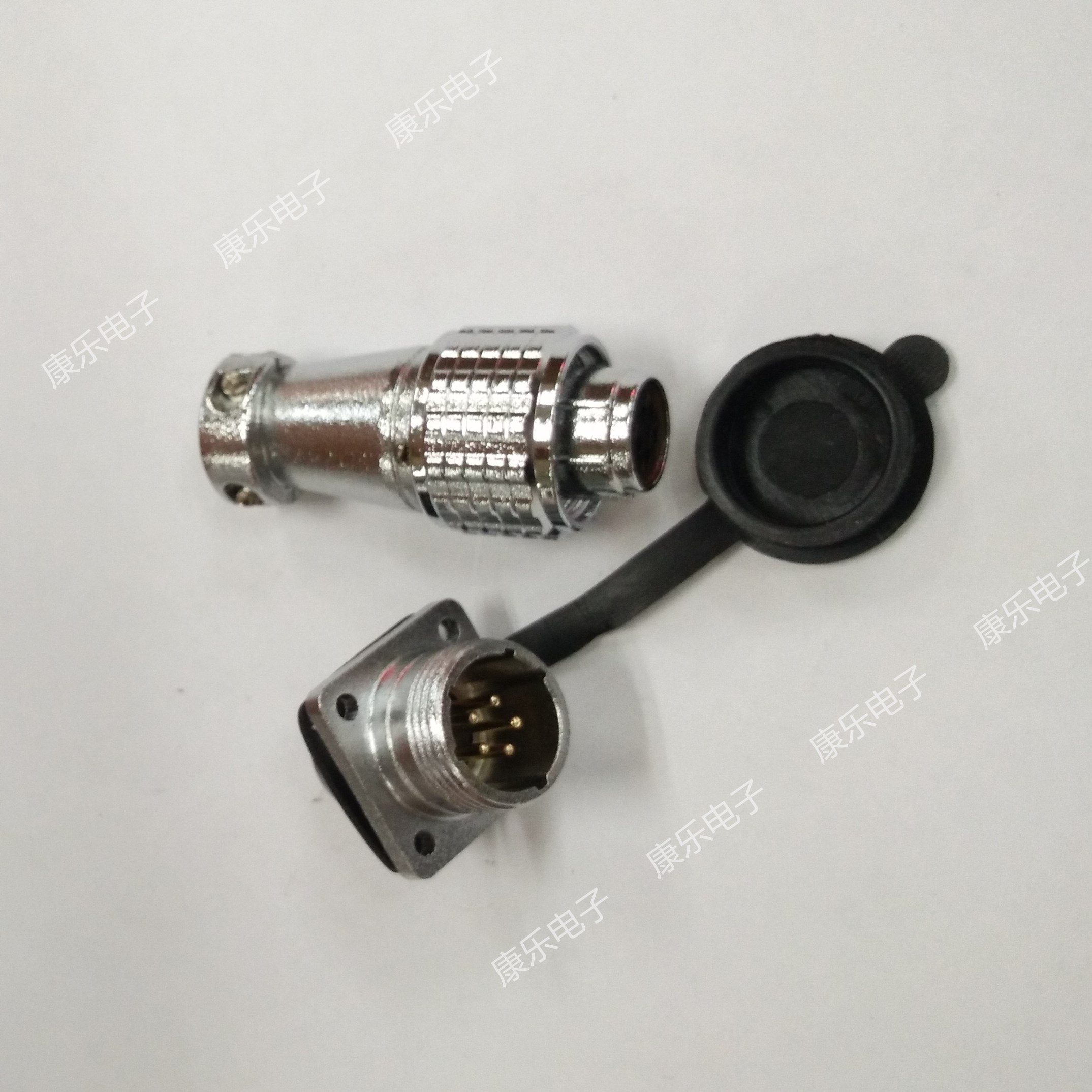Aviation plug socket connector P12-5A 5B (5 core)method blue