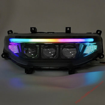 ເຫມາະສໍາລັບ no. 9 m/n/f mechanic headlight assembly modified matrix led bifocal lens devil eye