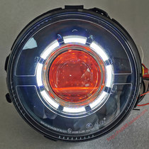 Suitable for Haojue Suzuki DL250 headlight assembly modification LED bifocal lens personalized angel eye modification accessories