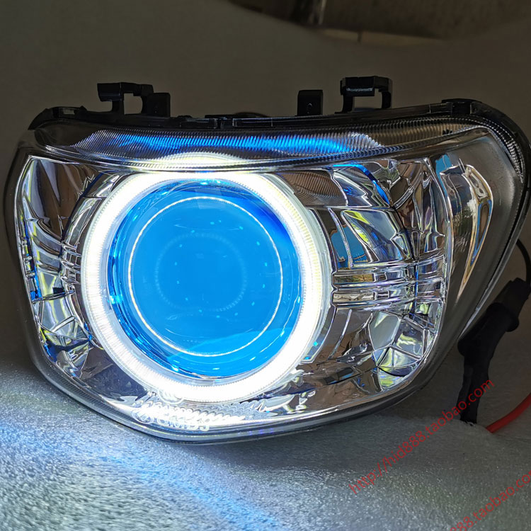 Yamaha Chog i Modified 3 inch Q5 Sea 5 Dual Light Lens Headlight Assembly Angel Eye Xenon lamp
