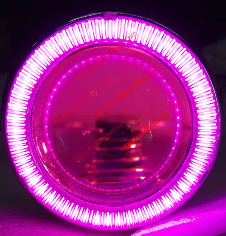 Xe máy mới đèn pha đôi ống kính ánh sáng mắt thiên thần ma quỷ mắt xe máy xenon đèn 	đèn pha led 7 màu cho xe máy
