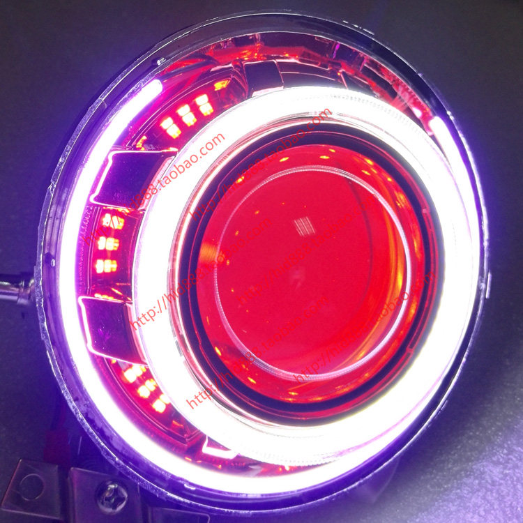 Little turtle headlight Little Turtle headlight assembly modified xenon lamp double light lens Angel eye Devil eye