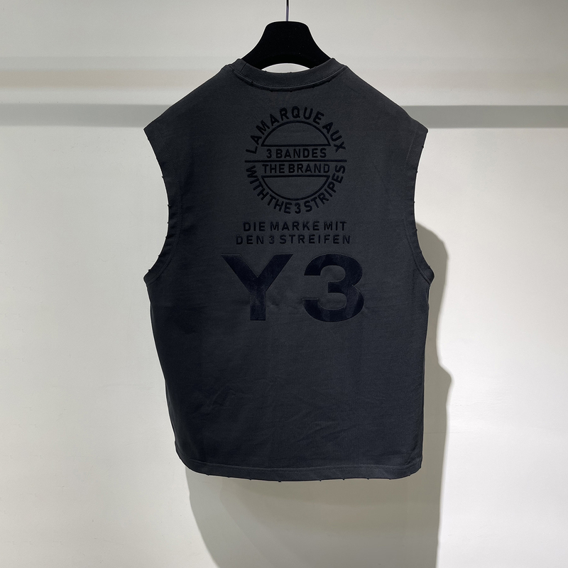 Negvgen Summer Sleeveless Vest for Men, Round Neck, Summer Flocking Large Letter Print, Casual Distressed Short Sleeves Negvgen Summer Sleeveless Vest for Men, Round Neck, Summer Flocking Large Letter Print, Casual Distressed Short Sleeves