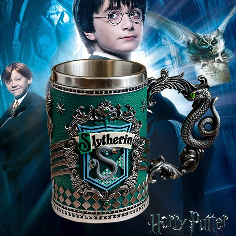 Harry Potter Themed Stainless Steel Mug Hogwarts Commemorative Retro Water Cup Birthday Gift for Girls