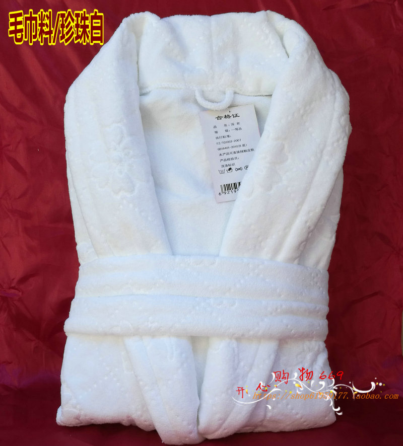 Mùa xuân và mùa thu Mùa đông Đàn ông và Phụ nữ Plus Phân bón Plus Khách sạn Khăn bông Áo choàng cho các cặp vợ chồng Áo ngủ thấm sợi tre áo choàng đôi