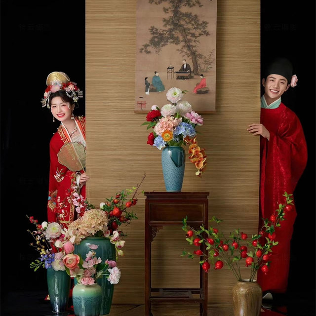 New Chinoiserie Song Dynasty Dress, Wedding Dress, Ancient Style Han Dynasty Hair Accessories, Phoenix Crown, Xia Yi Full Set of Heavy Industry Headwear, Ming Hat