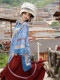 Authentic Yi Ethnic Clothing for Women, New Style, Heavy-Duty Cotton and Linen, Blue Series, Dali Lijiang Ethnic Style, Photography Travel Outfit