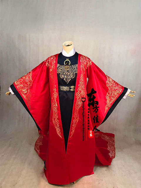 Tv Drama Jinxiu Weiyang's Same Style Ancient Costume Bride Chinese Wedding Dress Han Dynasty Queen Costume Tang Yan Classy Han Dynasty