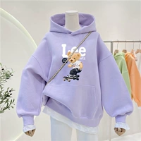 Сиреневый скейтборд, с медвежатами