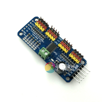 16-way PWM Servo steering gear drive board controller robot IIC for SG90 MG995 etc.