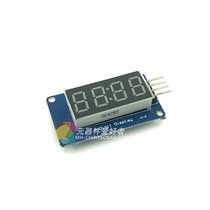 4 digits code tube display module LED brightness adjustable with clock point accessory building block