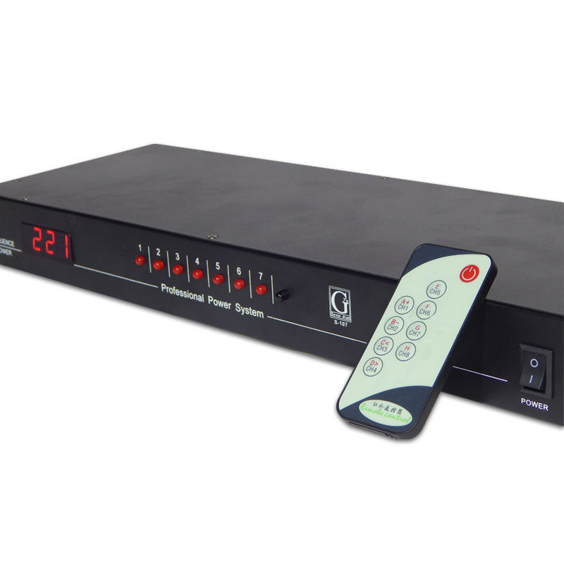 Seven drum sequencer 8ch with filter plug stabilized home KTV private room audio power management remote control