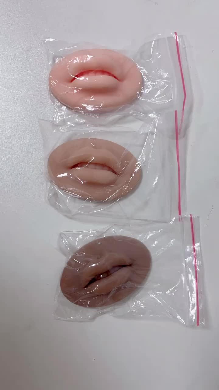 Custom Realistic Silicone Lips Model Practice Display Lip Mold For Pmu