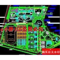 A universitys landscape master plan CAD drawings garden landscape dwg drawings