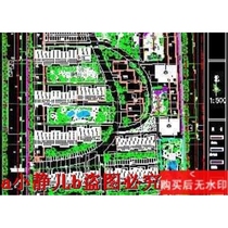 Landscape planning cad drawings of a multi-story residential area garden landscape dwg drawings