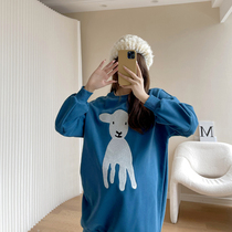 Pregnancy womens clothing 2021 new autumn and winter warmth plus suede thickened fashion Lazy Wind Set Head Long Sleeves Vegemon