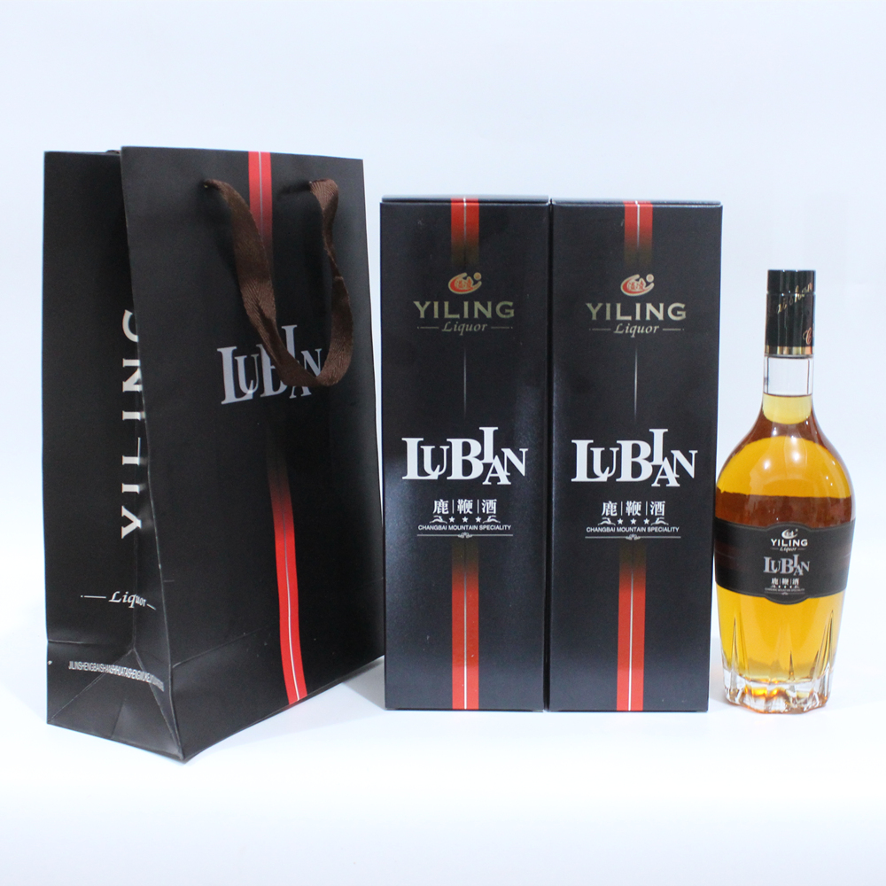 A bottle of Yiling deer whip wine 750ml 42 degrees pure grain wine Changbai Mountain specialty gift health care wine gift