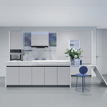 Gujia Whole House Customized Open Kitchen Cabinets Integrated Kitchen Cabinets Quartz Stone Countertops Integrated Stove Cabinets Star