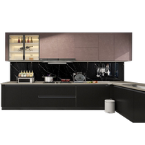 Gujia Home Whole House Customized Integrated Cabinets Kitchen Integrated Customized Quartz Stone Countertops and Cupboards Integrated Vogel