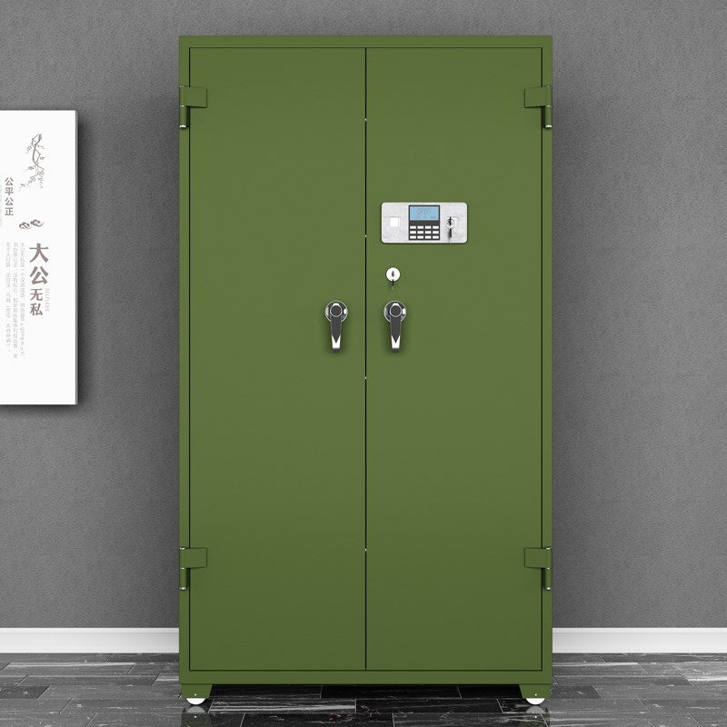 Gun cabinet and ammunition cabinet troop gun management safe electronic double lock military training equipment storage cabinet