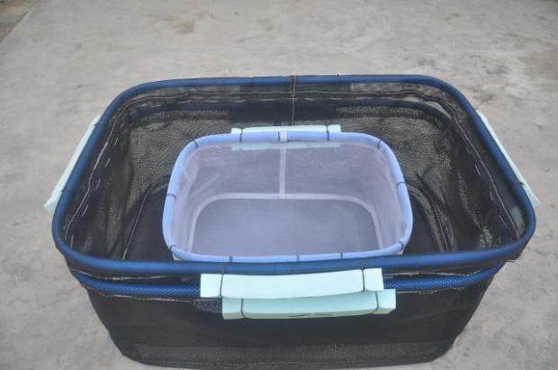 Set to do split fish fry box mesh seedling box plastic cage transient rearing box mesh fry breeding net box