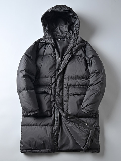 Spanish order counter 1199 foreign trade last order men's warm duck down fluffy hooded mid-length down jacket