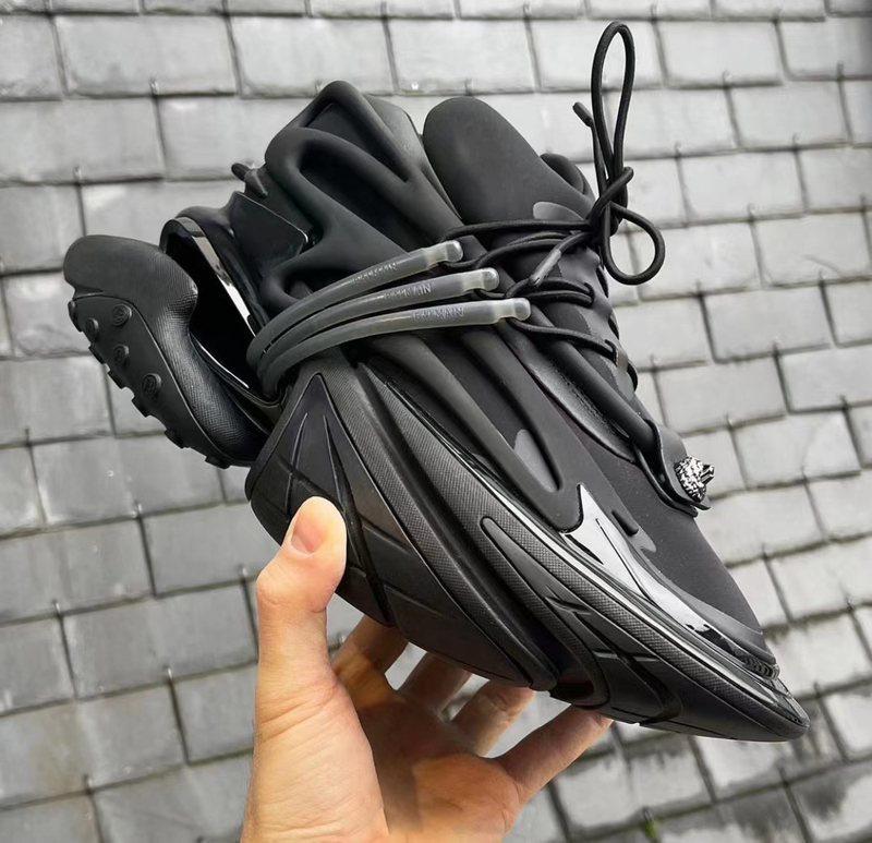 In Stock 2025 New Balmain Space Shoes Spaceship Couple Shoes for Men and Women Shock-Absorbing Height-Increasing Dad Submarine Shoes