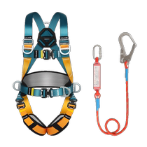 Gorm quick-plug full-body five-point safety belt GM3725 high-altitude operation double-hook safety rope set national standard