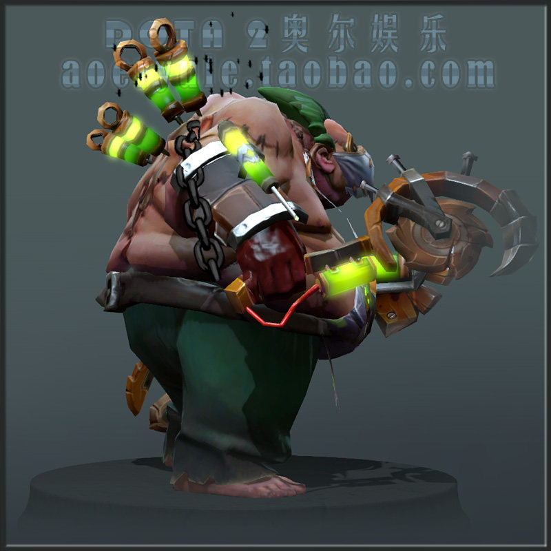DOTA2屠夫帕吉2015.1.23经典皮肤回顾!疗疾装甲套装还能回血?速来围观猪猪侠的载入特效!_游戏装备新_淘宝游戏网