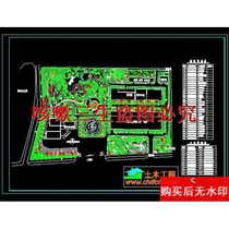 A pharmaceutical factorys greening planning cad drawings garden landscape dwg drawings