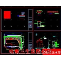 A complete set of garden landscape dwg drawings for landscape construction cad drawings of a commercial plaza