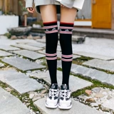 Осенние детские гольфы для школьников, высокие сапоги, футбольные носки, средней длины, подходит для подростков