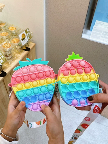 Детская сумка, маленькая милая сумка через плечо, силиконовая игрушка, рюкзак, слайм, антистресс