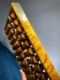 Golden Nanmu Abacus, Traditional Redwood Abacus, Chinese-Style Solid Wood Small-Leaf Nanmu Abacus, Mental Arithmetic, Business Gift, Decorative Item