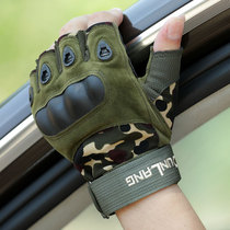 Outdoor fighting sports Special forces military fan tactical half-finger gloves Men wear-resistant scratch-resistant and cut-resistant riding gloves